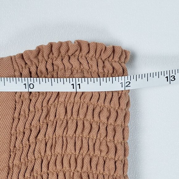 Sincerely Jules Belted Extreme Wide Leg Pants Women's Size Small Peach Apricot - Picture 8 of 16